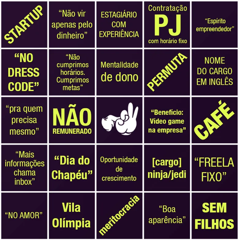 Coletânea de frases e jargões do tragicômico mercado de TI brasileiro.