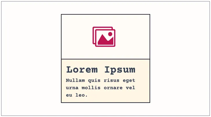 CUBE CSS: camada Bloco: exemplo de card.