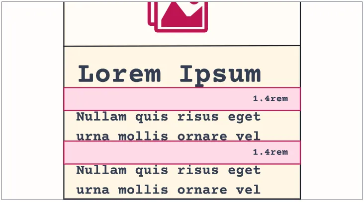 Camada Composição: exemplo de layout clássico com flow space alterado.
