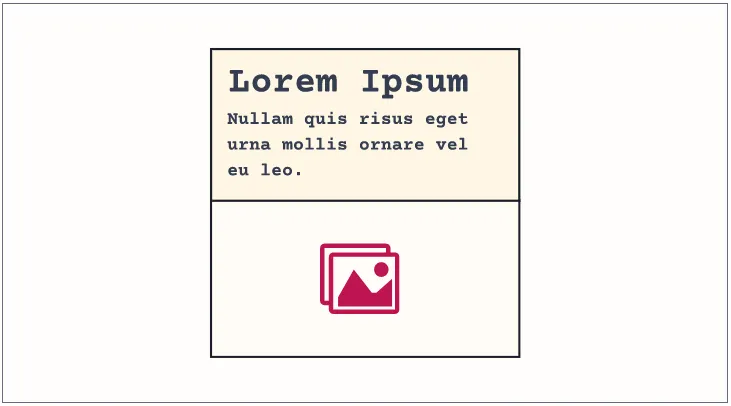 Camada Exceção: exemplo de card invertido.
