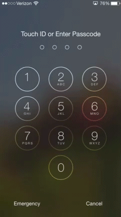 Motion UI - Animação funcional: animação de negação